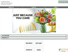 Tablet Screenshot of lynchburgleowoodflorist.com